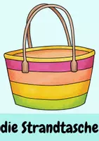 Vorschau - Bildkarten - Freebie Bildkarten Am Strand (für DaZ und Grundschule) - Seite 2