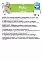 Vorschau - Arbeitsblätter - Ein Plakat gestalten und präsentieren - Seite 1