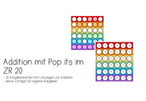 Vorschau - Fördermaterial/Inklusion - Rechnen mit Pop it im ZR20 - erste Additionen - Seite 1