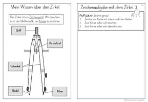 Vorschau - Arbeitsblätter - Zirkel in der Grundschule Mini-Arbeitsheft - Seite 2