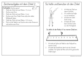 Vorschau - Arbeitsblätter - Zirkel in der Grundschule Mini-Arbeitsheft - Seite 3