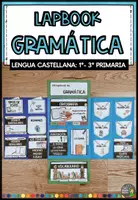 Vorschau - Arbeitsblätter - Lapbook Gramática - LENGUA CASTELLANA: 1°- 3° PRIMARIA - Deckblatt