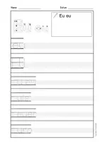 Vorschau - Arbeitsblätter - Arbeitsblätter Eu Druckschrift, Buchstabeneinführung, DaZ, Deutsch - Seite 2