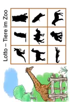 Vorschau - Spiele - Sprachförderung "Tiere im Zoo": Schattenbilder-Lotto (DaZ/DaF) - Seite 2