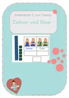 Vorschau - Arbeitsblätter - Materialpaket: Einer und Zehner - Gebärdensprache - Deckblatt