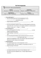 Vorschau - Arbeitsblätter - Arbeitsblatt Rechengesetze - Deckblatt