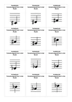 Vorschau - Spiele - Halbtöne / Vorzeichen - Karteikarten, Domino, Paare finden - Deckblatt