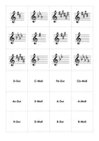 Vorschau - Spiele - Tonarten (Dur und Moll) - Karteikarten, Domino, Paare finden - Seite 2