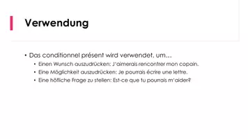 Vorschau - Präsentationen/Tafelbilder - Conditionnel présent - Simon Bigagli - Deckblatt