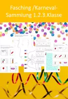 Vorschau - Arbeitsblätter - Fasching / Karneval- Sammlung 1.,2.,3. Klasse - Deckblatt