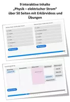 Vorschau - Videos - H5P (interaktive Übungen) - elektrischer Strom - Deckblatt