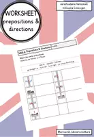 Vorschau - Arbeitsblätter - In town: Worksheet Prepositions and directions (4. Klasse, Playway) - Deckblatt