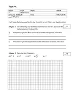 Vorschau - Test - Test Potenzen Klasse 9 - Deckblatt