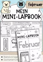 Vorschau - Unterrichtsreihen - Mini-Lapbook | Monat FEBRUAR - Deckblatt