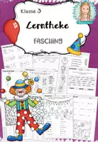 Vorschau - Arbeitsblätter - Fasching & Karneval Lerntheke | Arbeitsblätter & Lesespiel Klasse 3 Grundschule - Deckblatt