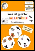 Vorschau - Spiele - Sprachförderung zu Halloween: Was ist gleich? (DaZ/DaF) - Deckblatt