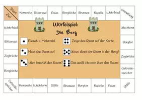 Vorschau - Spiele - Würfelspiel - SU - Mittelalter: Burgen, Ritter und Berufe - Seite 1