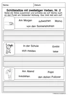 Vorschau - Arbeitsblätter - Schüttelsätze zweiteilige Verben - Seite 3