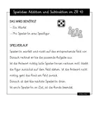 Vorschau - Spiele - Spiele Addition/Subtraktion ZR 10 - Mathe Klasse 1 - Seite 1