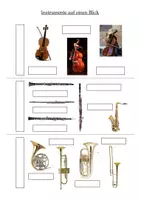 Vorschau - Arbeitsblätter - Instrumentenkunde: Material 3 - Instrumente auf einen Blick - Seite 1