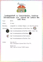 Vorschau - Arbeitsblätter - Lesebegleitheft zu Leseverständnis, kreativen Schreibanlässen, uvm. anhand der Lektüre „Ben liebt Anna“ – Deutsch – Kl. 3/4 - Seite 1