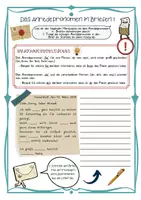 Vorschau - Arbeitsblätter - Anredepronomen Briefe schreiben Unterrichtsmaterial Deutsch Klasse 5–7 Großschreibung Arbeitsblätter Übungen mit Lösungen - Deckblatt