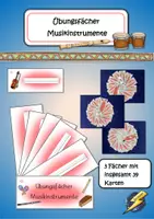Vorschau - Stationenlernen - Fächer Musikinstrumente - Deckblatt