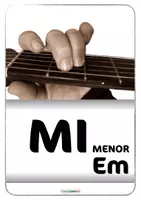 Vista previa - Hojas de trabajo - Aprender guitarra 🎸 Acorde de guitarra MI MENOR - página 1