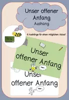 Vorschau - Poster - Aushang offener Anfang - Deckblatt