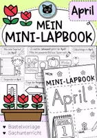 Vorschau - Unterrichtsreihen - Mini-Lapbook | Monat APRIL - Deckblatt