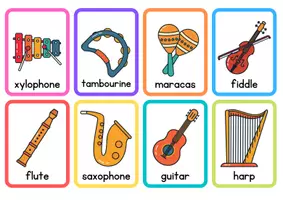 Vista previa - Juegos / Gamificación - Tarjetas de los Instrumentos Musicales, español/inglés - página 3