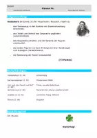 Vorschau - Klassenarbeiten - Georg Büchner: "Woyzeck" Klausur - Szenenanalyse - Woyzeck - Hauptmann - Rasierszene - Seite 1