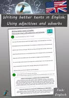 Vorschau - Arbeitsblätter - Writing better texts in English: Using adjectives and adverbs - Deckblatt