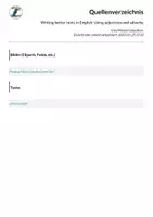 Vorschau - Arbeitsblätter - Writing better texts in English: Using adjectives and adverbs - Seite 1