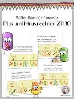 Vorschau - Spiele - Plus- und Minus-Domino ZR 10 Sommer - Deckblatt