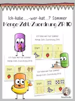 Vorschau - Spiele - Menge-Zahl-Zuordnung SPIEL Sommer ZR10 - Deckblatt