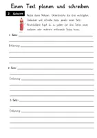 Vorschau - Arbeitsblätter - Einen Text planen und schreiben - Seite 3