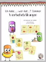 Vorschau - Spiele - Ich habe... wer hat...? SOMMER Wortschatzübung * DAZ - Deckblatt
