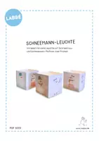 Vorschau - Mal- und Bastelvorlagen - Schneemann-Leuchte - Seite 1