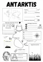 Vorschau - Arbeitsblätter - Antarktis Steckbrief - Seite 1