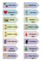 Vorschau - Fördermaterial/Inklusion - Englisch Materialpaket: The Year & Festivities and Holidays - Seite 3