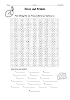 Vorschau - Arbeitsblätter - Suchsel Essen und Trinken (B1) Wortschatz – als PDF & Word - Seite 3