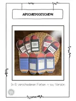 Vorschau - Mal- und Bastelvorlagen - Abschiedsgeschenk - Deckblatt