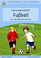 Vorschau - Arbeitsblätter - Fußball (fächerübergreifende Lernwerkstatt, Klassen 3, 4) - Deckblatt
