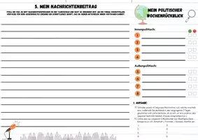 Vorschau - Arbeitsblätter - Politischer Wochenrückblick - Basisversion - Seite 2