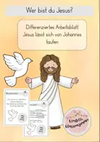 Vorschau - Arbeitsblätter - Taufe Jesus durch Johannes - Deckblatt