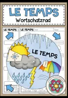 Vorschau - Arbeitsblätter - LE TEMPS (Wetter) - Wortschatzrad (Französisch) - Deckblatt