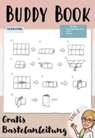 Vorschau - Mal- und Bastelvorlagen - Bastelanleitung für ein Buddy Book - Deckblatt
