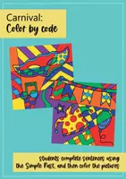 Aperçu - Feuilles d'exercices - Carnival: Color by code (English) - Page 2