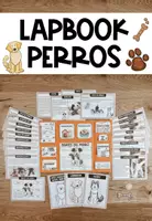 Vista previa - Hojas de trabajo - Perros Lapbook + Datos interesantes - Portada